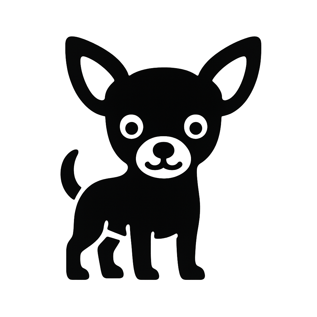 Chihuahua icon black