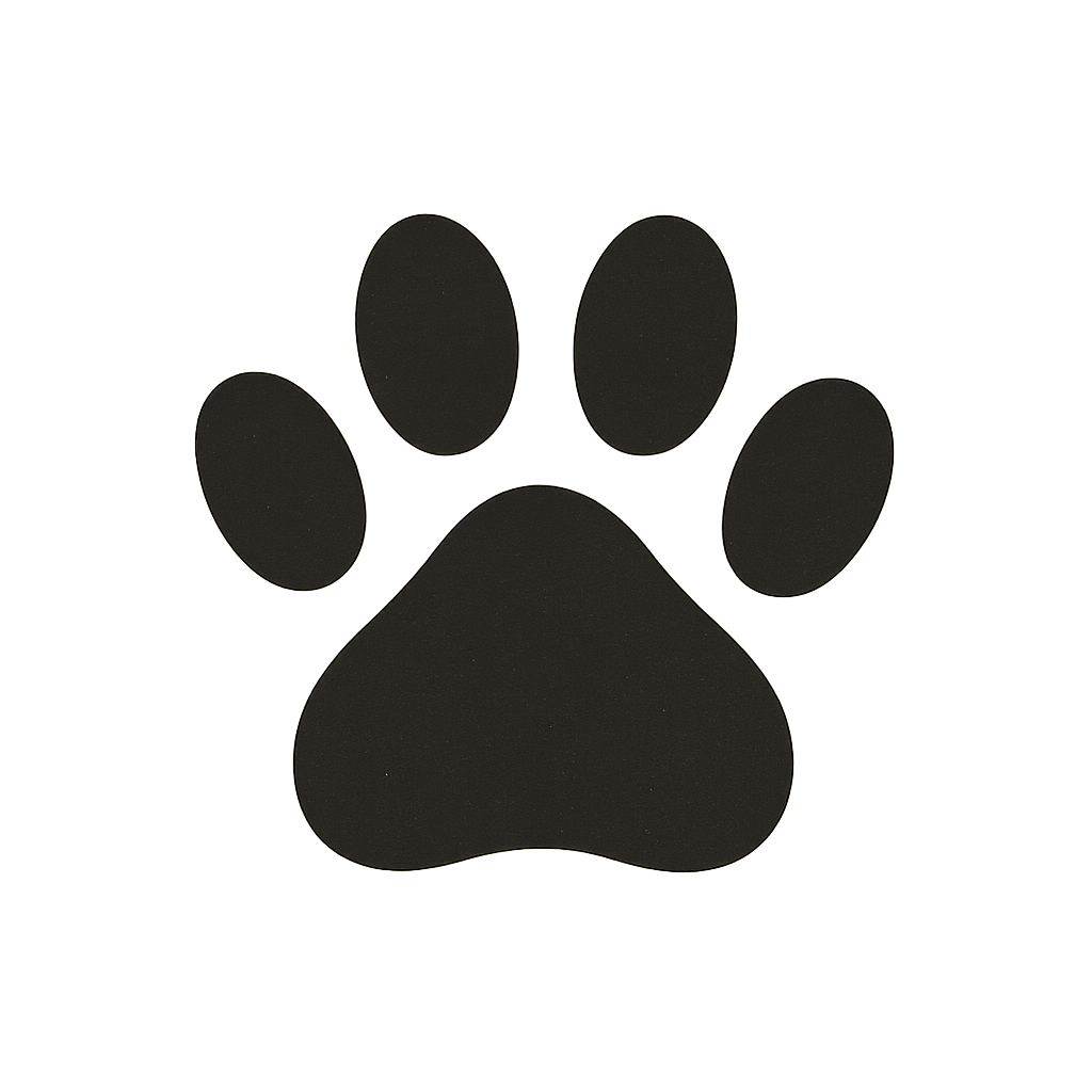 Dog paw print icon